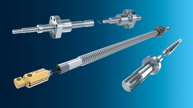 Kundenspezifische Gewindetriebe kombinieren Standardkomponenten mit branchenspezifischen Modifikationen (Bild: Bosch Rexroth).