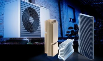 Extrudierte Kühlprofile in Standard- und projektspezifisch entwickelten Formen, zum Beispiel für Wärmepumpen (Bild: CTX Thermal Solutions GmbH/@stock.adobe.com/Robert Poorten).