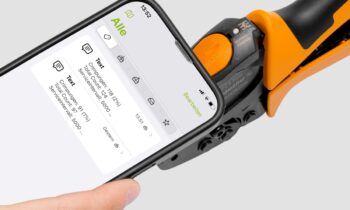 Die Nutzungsdaten lassen sich mit einem NFC-fähigen Smartphone auslesen (Bild: Weidmüller)