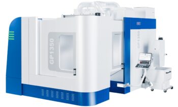 Computergeneriertes Bild des neuen 5-Achs-Bearbeitungszentrums (Bild: Grob).