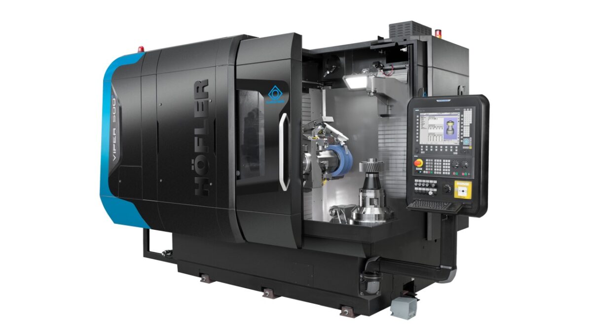 Die Höfler Stirnrad-Schleifmaschine »Viper 500« wird auf dem AMB-Stand zu sehen sein (Bild: Klingelnberg).
