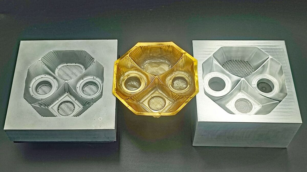 Anwendungsbeispiel Spritzgießformen Pralinen-Inlays (Bild: Lang).