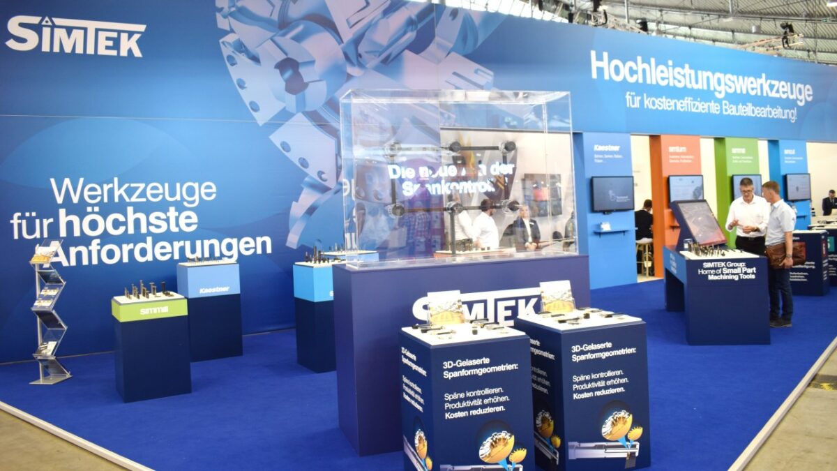 Messestand auf der AMB (Bild: Simtek).