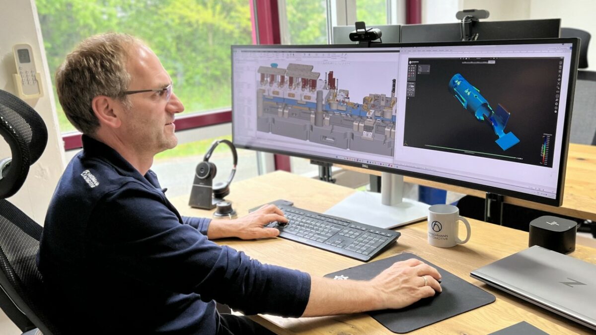Die Simulationssoftware unterstützt die Konstruktion von Radiusübergängen und die Bestimmung der Trimmkontur (Bild: Hirschmann Automotive GmbH).